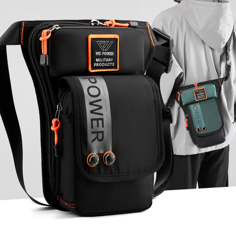 Motorcycle Gear Backpack - Homens perna gota saco fanny pacote
