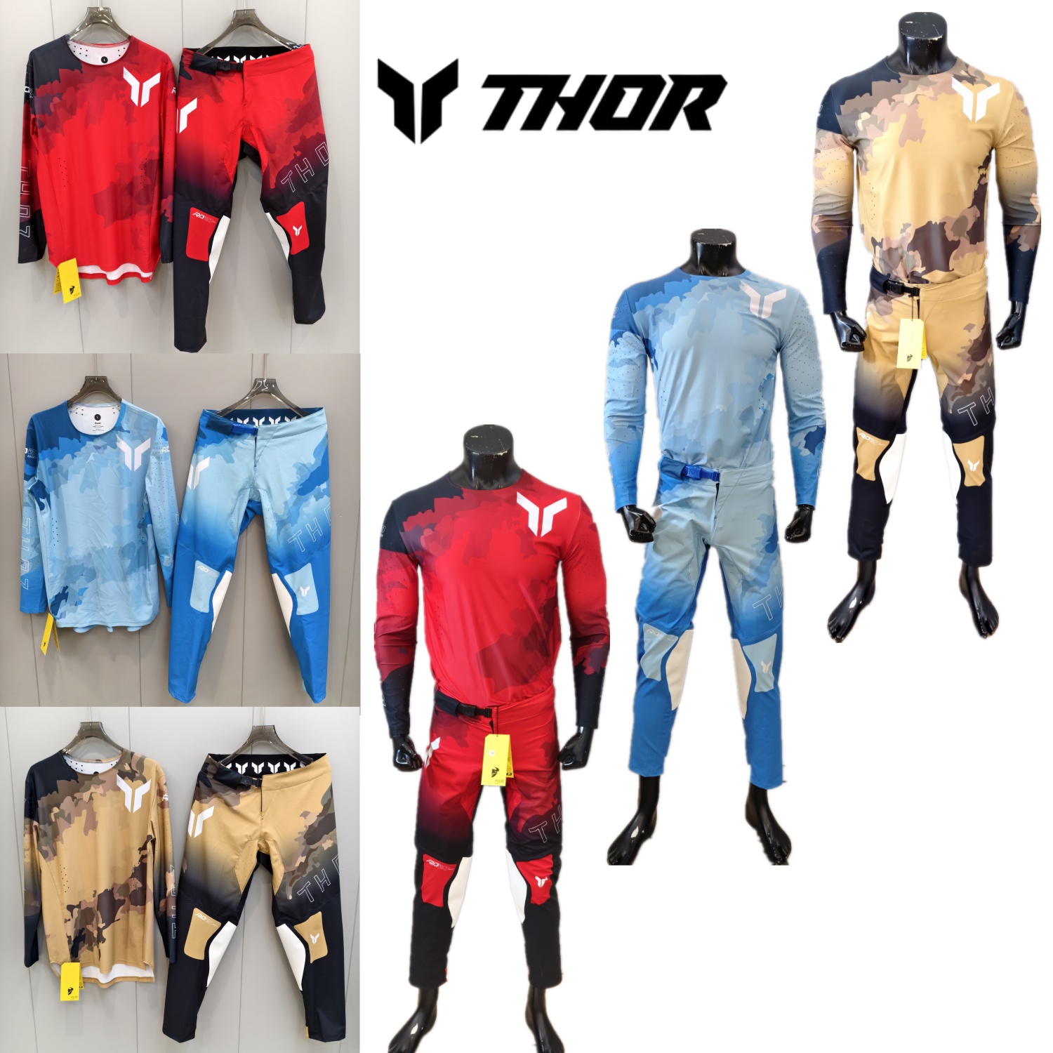 Motorcycle Gear For Men - Conjunto de equipamentos de motocross THOR