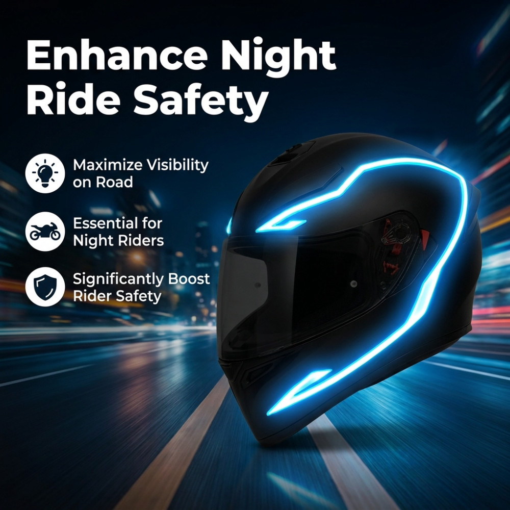 Luz de Capacete para Motocicle - Motorcycle Gear For Men avaliação e preço