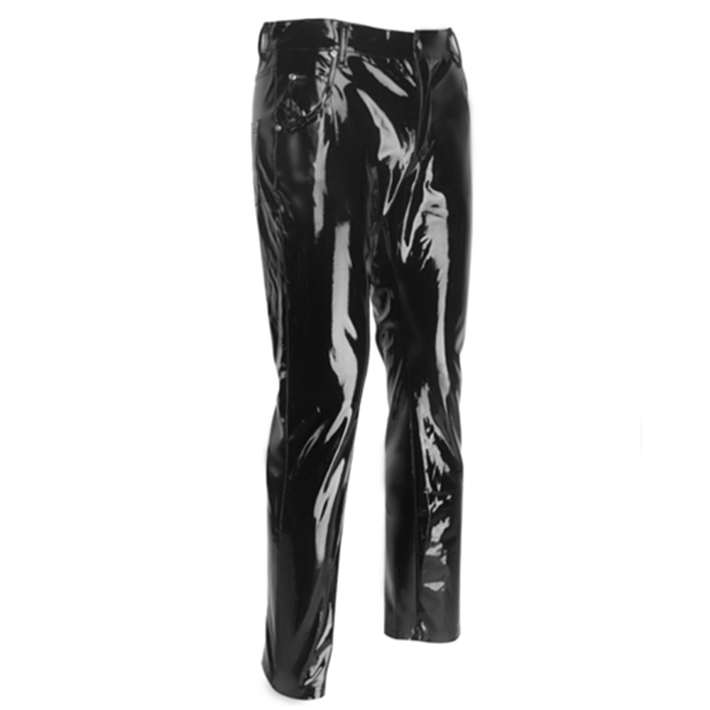 Calças de látex de pvc brilhan - Motorcycle Gear For Men avaliação e preço