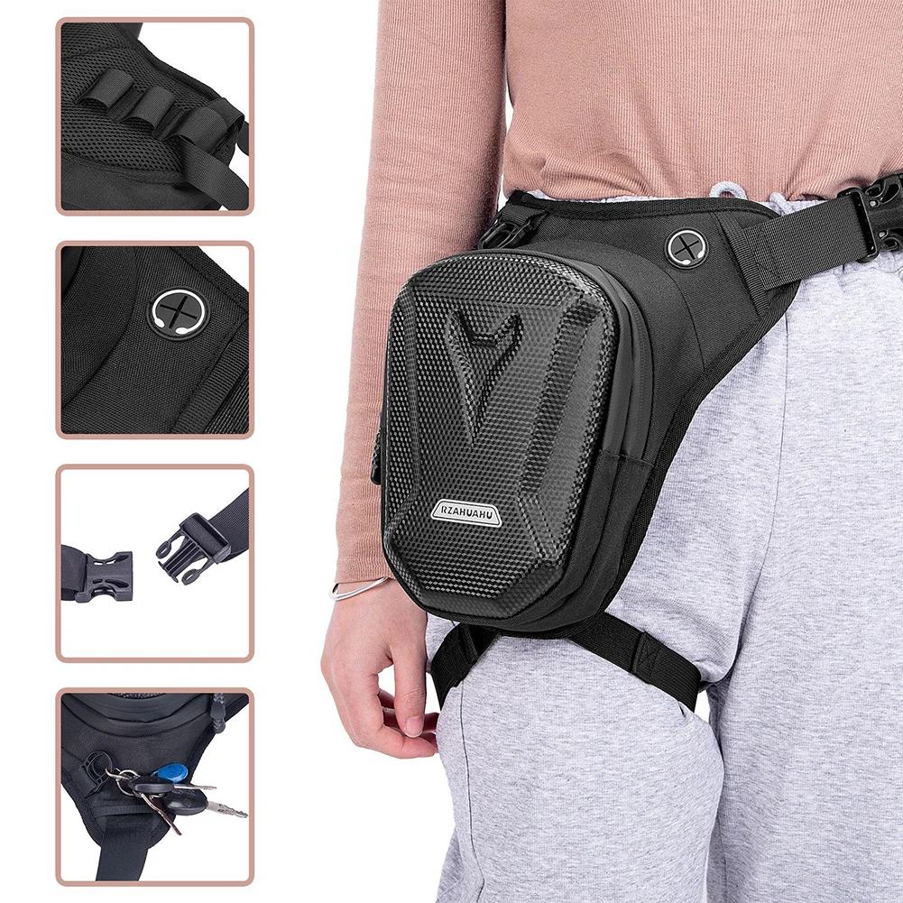 Moto gota cintura perna saco e - Motorcycle Gear Backpack avaliação e preço