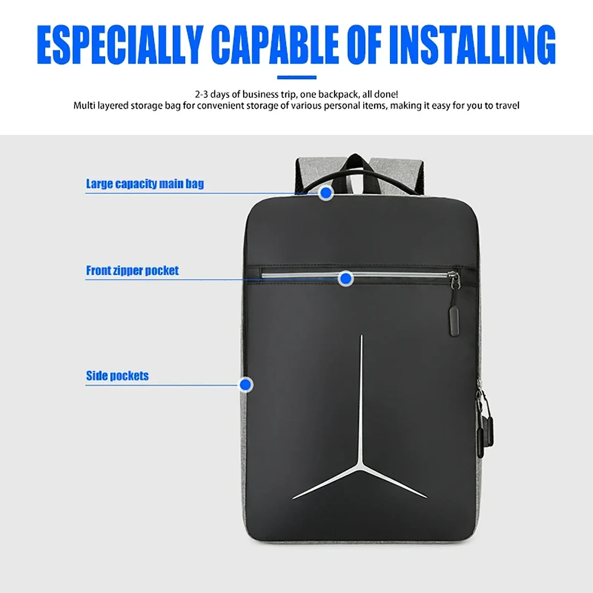 Novo anti-roubo usb à prova dw - Motorcycle Gear Backpack avaliação e preço