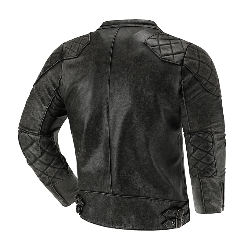 Jaqueta de couro retrô masculi - Motorcycle Gear For Men avaliação e preço